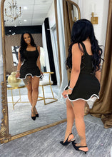 Load image into Gallery viewer, Sleeveless Wavy Hem Fitted Tank Dress
