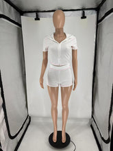 Load image into Gallery viewer, Sports casual short-sleeved shorts hot girl two-piece suit
