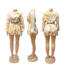 Load image into Gallery viewer, Cute puff sleeve dress suit
