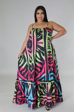 Load image into Gallery viewer, Printed casual floor long Dress AY3006
