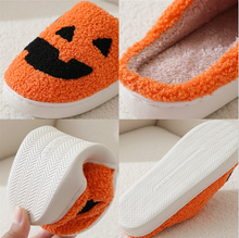 Load image into Gallery viewer, Halloween pumpkin cotton slippers  HPSD295
