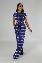 Load image into Gallery viewer, Printed set with wide leg pants and two piece pants set AY2846
