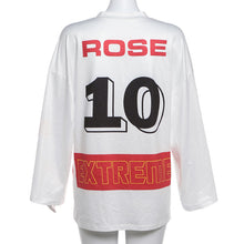 Load image into Gallery viewer, Fashion contrasting V-neck long sleeved T-shirt AY3594
