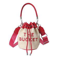 Load image into Gallery viewer, Fashion straw woven bucket bag（AB2117
