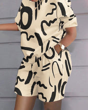 Load image into Gallery viewer, Fashion printed short sleeved two-piece set (with pockets) AY2997
