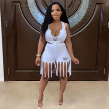 Load image into Gallery viewer, Tassel shorts two-piece set AY2872
