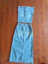 Load image into Gallery viewer, Hot selling retro denim skirt set AY3114
