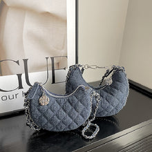 Load image into Gallery viewer, Fashion chain denim crossbody bag AB2141
