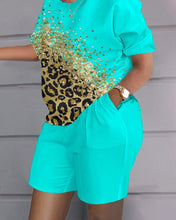 Load image into Gallery viewer, Fashion printed short sleeved two-piece set (with pockets) AY2997
