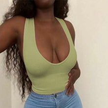 Load image into Gallery viewer, Sexy solid color tank top T-shirt top AY2910
