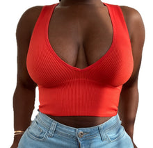 Load image into Gallery viewer, Sexy solid color tank top T-shirt top AY2910
