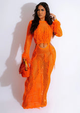 Load image into Gallery viewer, knitted hollow fringed beach dress AY3070
