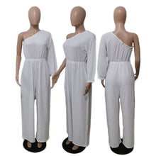 Load image into Gallery viewer, Fashion one shoulder casual jumpsuit AY3090
