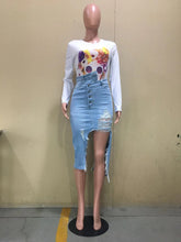 Load image into Gallery viewer, Hot selling personalized denim skirt AY2782
