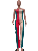Load image into Gallery viewer, Printed sexy bra wide leg jumpsuit AY2970

