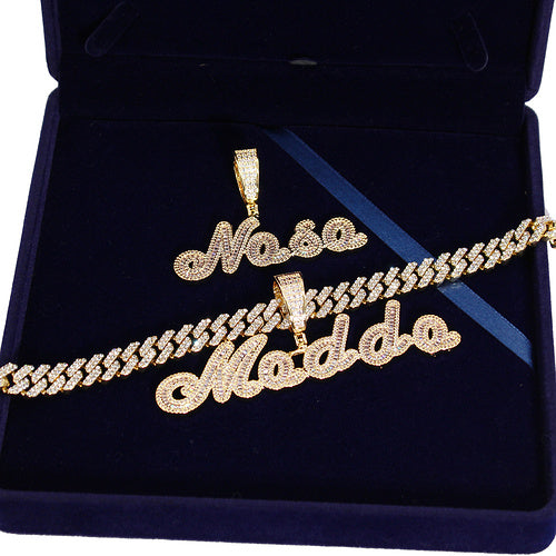 Letter pendant necklace (Custom letters)AE4144