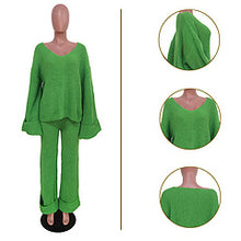 Load image into Gallery viewer, Solid color knitted suit AY3338
