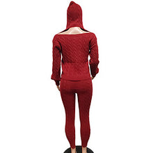 Load image into Gallery viewer, Solid color knitted sweater two-piece set AY3282
