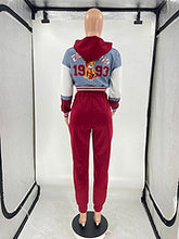 Load image into Gallery viewer, Baseball jersey printed two-piece set AY3255
