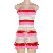 Load image into Gallery viewer, Sexy strapless knitted dress AY3457
