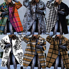 Load image into Gallery viewer, Printed woolen long coat AY3266
