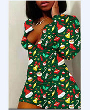Load image into Gallery viewer, Christmas print sexy jumpsuit AY3280

