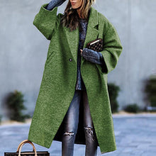 Load image into Gallery viewer, Printed woolen long coat AY3266
