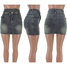 Load image into Gallery viewer, Slim fashion high elastic hip-hugging denim skirt AY3403
