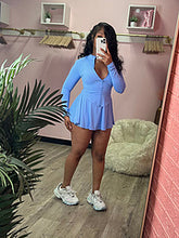 Load image into Gallery viewer, Casual Tight Waist Long Sleeved Flared Skirt Two Piece Set (With Safety Pants) AY3492
