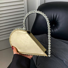 Load image into Gallery viewer, Rhinestone heart portable dinner bag AB2154
