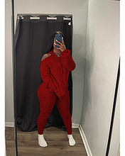 Load image into Gallery viewer, Solid color knitted sweater two-piece set AY3282
