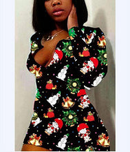 Load image into Gallery viewer, Christmas print sexy jumpsuit AY3280
