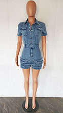Load image into Gallery viewer, Hot selling tassel denim jumpsuit AY3419

