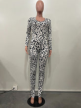 Load image into Gallery viewer, Sexy backless leopard print jumpsuit AY3344
