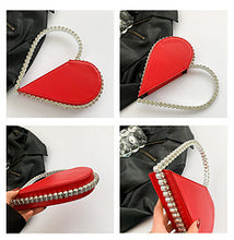 Load image into Gallery viewer, Rhinestone heart portable dinner bag AB2154
