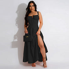 Load image into Gallery viewer, Fashion solid color suspender dress AY3416
