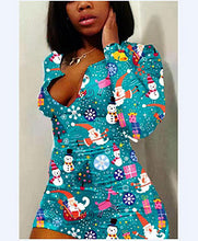 Load image into Gallery viewer, Christmas print sexy jumpsuit AY3280
