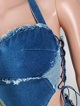 Load image into Gallery viewer, Hot selling denim two-piece set AY3434
