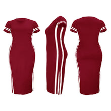 Load image into Gallery viewer, Casual Crew Neck Colorblock Dress（Belt not included）AY1774
