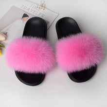 Load image into Gallery viewer, Fashion Solid color fur slippers
