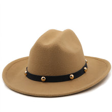 Load image into Gallery viewer, rivet felt jazz hat top hat（AE4037)
