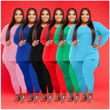 Load image into Gallery viewer, Fashion casual solid color two-piece suit（AY1276)
