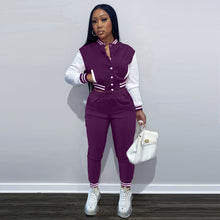 Load image into Gallery viewer, Long-sleeved baseball uniform two-piece suit（AY1438）
