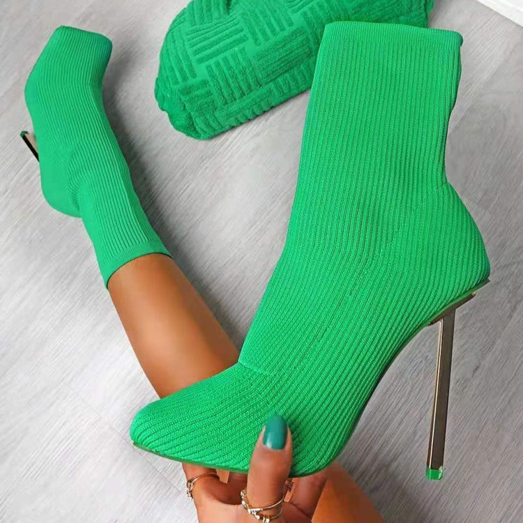 Sexy stiletto knit socks boots(HPSD160)