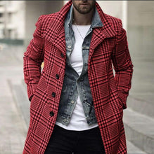 Load image into Gallery viewer, Hot selling men&#39;s plaid woolen coat(A11309)
