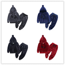 Load image into Gallery viewer, Children&#39;s fur ball sweater suit
