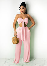 Load image into Gallery viewer, Sexy solid color wide leg pants tube top suit（AY1831）
