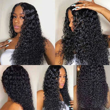 Load image into Gallery viewer, Human hair13*4 curly lace front wigs(AH5026)
