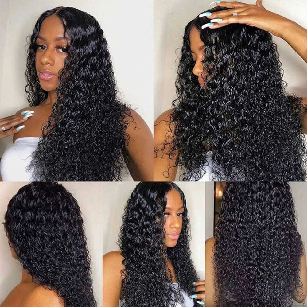 Human hair13*4 curly lace front wigs(AH5026)