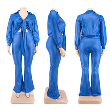 Load image into Gallery viewer, Fashion solid color casual suit（AY1366）

